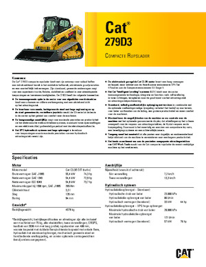 Skid Steer Loaders Caterpillar 279D Serie 3 Deltalader