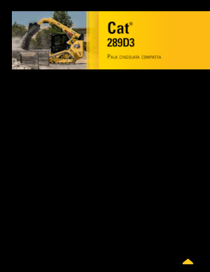 Skid Steer Loaders Caterpillar 289D Serie 3 Deltalader