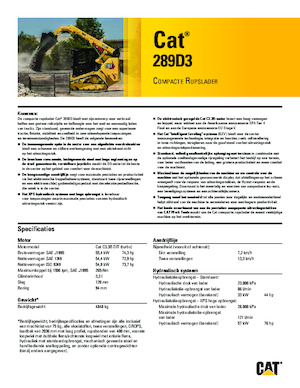Skid Steer Loaders Caterpillar 289D Serie 3 Deltalader