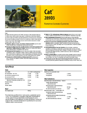 Skid Steer Loaders Caterpillar 289D Serie 3 Deltalader