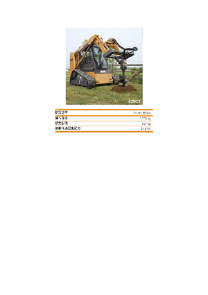 Skid Steer Loaders Case 420 CT Tier 3