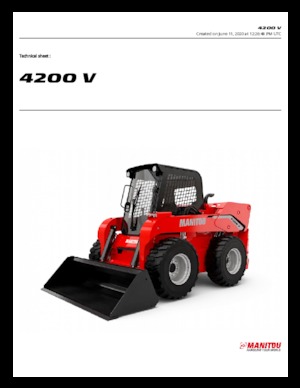Skid Steer Loaders Manitou 4200V