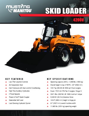 Skid Steer Loaders Mustang 4200V