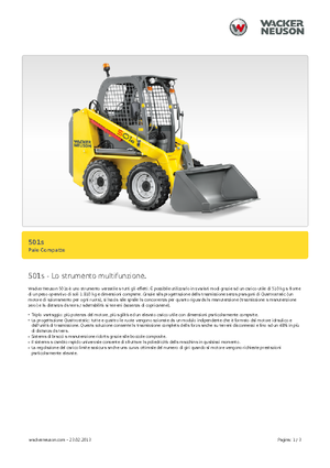 Skid Steer Loaders Neuson 501s