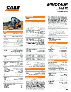 Skid Steer Loaders Case DL550