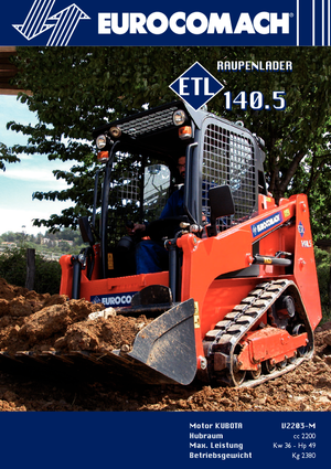 Skid Steer Loaders Eurocomach ETL 140.5