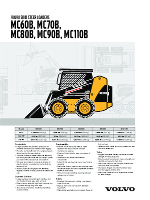 Skid Steer Loaders Volvo MC90B