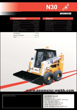 Skid Steer Loaders Neumeier N 30
