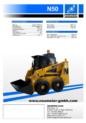 Kızak Dümen Yükleyiciler Neumeier N 50