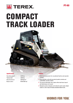Skid Steer Loaders Terex PT 80