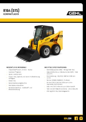 Skid Steer Loaders Gehl R164