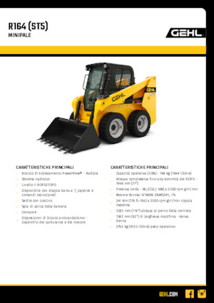 Skid Steer Loaders Gehl R164