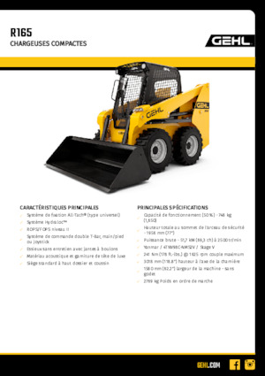 Skid Steer Loaders Gehl R165