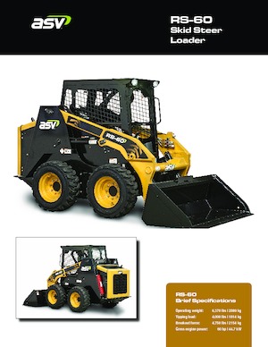 Skid Steer Loaders ASV RS 60