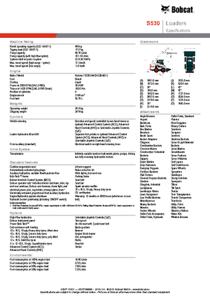 Skid Steer Loaders Bobcat S530
