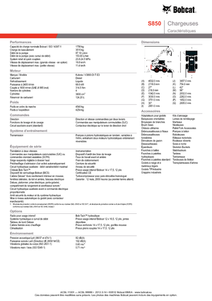 Skid Steer Loaders Bobcat S850