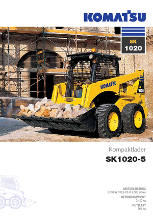 Skid Steer Loaders Komatsu SK1020-5 turbo