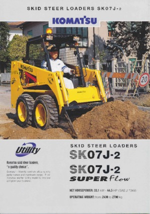 Skid Steer Loaders Komatsu SK07J-2