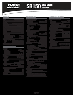 Skid Steer Loaders Case SR150