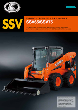 Skid Steer Loaders Kubota SSV75