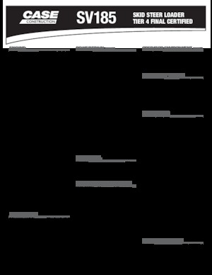 Kızak Dümen Yükleyiciler Case SV185