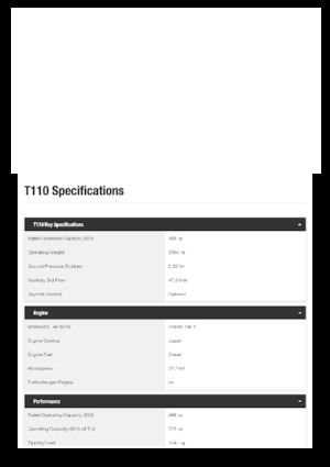 Kızak Dümen Yükleyiciler Bobcat T110
