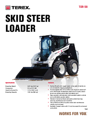 Skid Steer Loaders Terex TSR 50