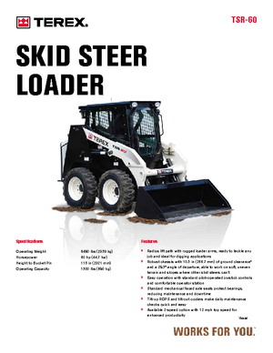 Skid Steer Loaders Terex TSR 60
