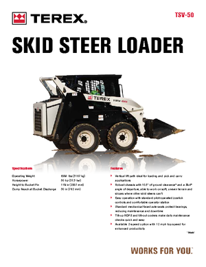 Skid Steer Loaders Terex TSV 50