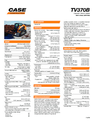 Skid Steer Loaders Case TV370B