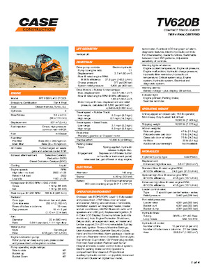 Kızak Dümen Yükleyiciler Case TV620B