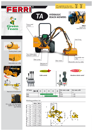 Slope Mowers Ferri TA 26