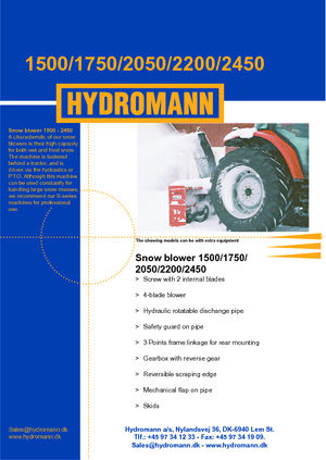 Kar Küreyiciler Hydromann 2050