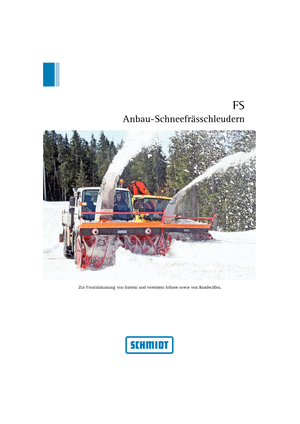 Rotary Snowblowers Schmidt FS 105