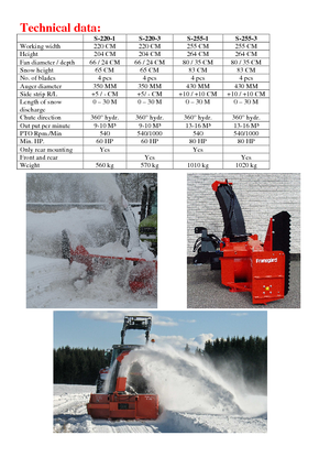 Snowcutters Fransgard S 220-3