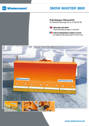 Snowploughs Light-duty Wiedenmann 3800
