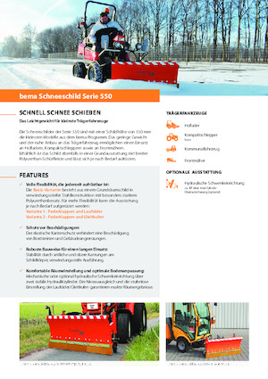 Snowploughs Light-duty Bema 550/1800