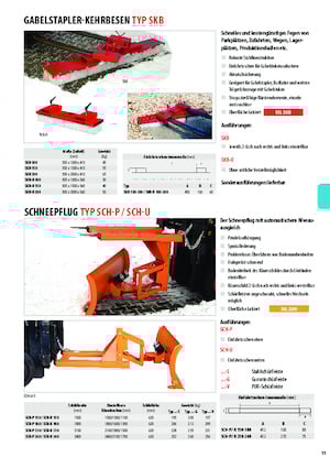 Snowploughs Light-duty Bauer SCH-U 210