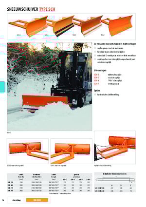 Snowploughs hafif hizmet Bauer SCH-G 150