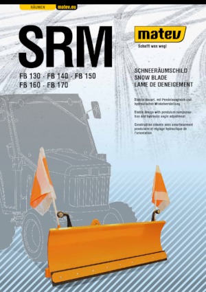 Snowploughs Light-duty Matev SRM-FB 150