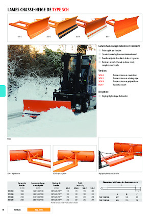 Bahar-flaplı snowploughlar Bauer SCH-F 210