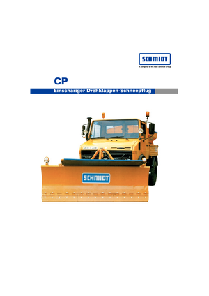 Döner-flaplı karlı tepsi Schmidt CP 3