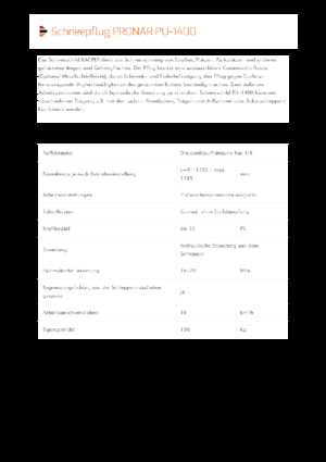 Snowploughs with Swivel-Flaps Pronar PU 1400