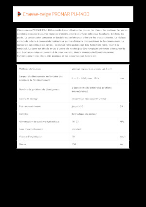 Döner-flaplı karlı tepsi Pronar PU 1400