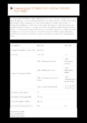 Döner-flaplı karlı tepsi Pronar PUV 1600