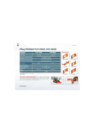 Snowploughs with Swivel-Flaps Pronar PUV 2600M