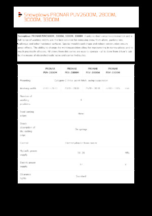 Döner-flaplı karlı tepsi Pronar PUV 2800M
