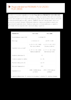 Snowploughs with Swivel-Flaps Pronar PUV 2800