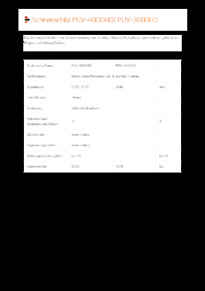 Snowploughs with Swivel-Flaps Pronar PUV 3600HD