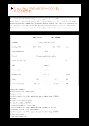 Döner-flaplı karlı tepsi Pronar PUV 3600HD